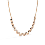 Delicate Diamond Curve Necklace