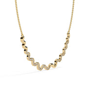 Delicate Diamond Curve Necklace