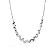 Delicate Diamond Curve Necklace