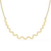 Delicate Diamond Curve Necklace