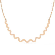 Delicate Diamond Curve Necklace