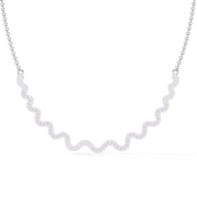 Delicate Diamond Curve Necklace