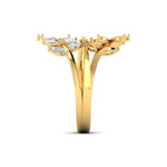 Delicate Diamond Leaf Ring