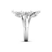 Delicate Diamond Leaf Ring