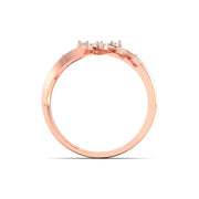 Delicate Diamond Leaf Ring