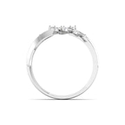 Delicate Diamond Leaf Ring