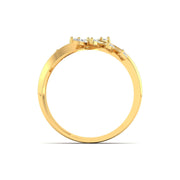 Delicate Diamond Leaf Ring