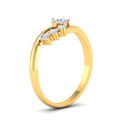 Delicate Diamond Rose Gold Ring