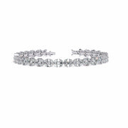 Floral Diamond Tennis Bracelet