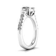 1 Carat Delicate French Setting Diamond Ring