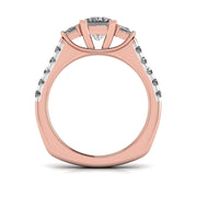 1 Carat Delicate French Setting Diamond Ring