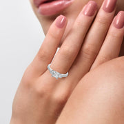1 Carat Delicate French Setting Diamond Ring
