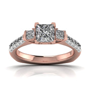 1 Carat Delicate French Setting Diamond Ring