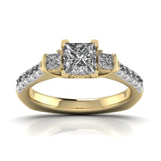 1 Carat Delicate French Setting Diamond Ring