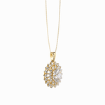 Delicate Gold Sunburst Pendant