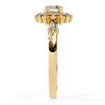 Delicate Halo Diamond Engagement Ring