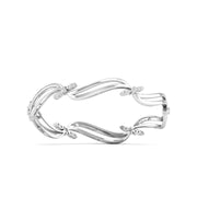 Wavy Pave Lab Grown Diamond Bangle