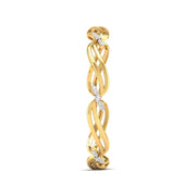 Wavy Pave Lab Grown Diamond Bangle