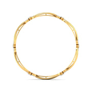 Wavy Pave Lab Grown Diamond Bangle