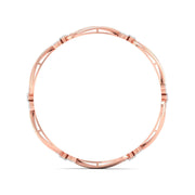 Wavy Pave Lab Grown Diamond Bangle