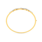 Modern Infinity Diamond Bangle