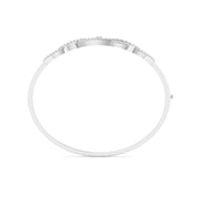 Modern Infinity Diamond Bangle