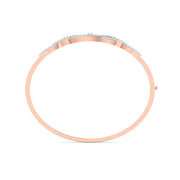 Modern Infinity Diamond Bangle