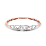 Modern Infinity Diamond Bangle