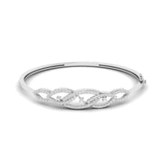 Modern Infinity Diamond Bangle