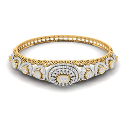 Designer Gold Diamond Bangle