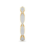 Detailed Diamond Cluster Link Bracelet