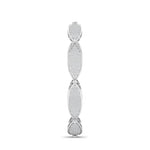 Detailed Diamond Cluster Link Bracelet
