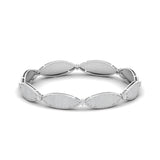 Detailed Diamond Cluster Link Bracelet