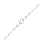 Diamond Accent Heart Bracelet