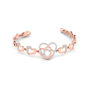 Diamond Accent Heart Bracelet