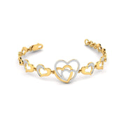 Diamond Accent Heart Bracelet