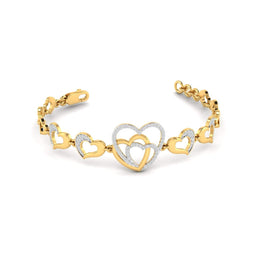 Diamond Accent Heart Bracelet