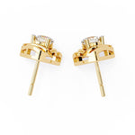 Diamond Accent Triangle Earrings