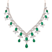 Diamond and Emerald Accent Necklace