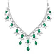 Diamond and Emerald Accent Necklace