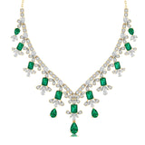 Diamond and Emerald Accent Necklace