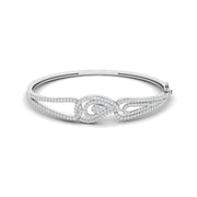 Elegant Star Cluster Diamond Bangle