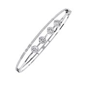 Four-Stone Lab Grown Diamond Bangle