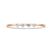 Four-Stone Lab Grown Diamond Bangle
