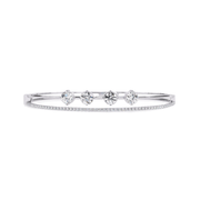 Four-Stone Lab Grown Diamond Bangle