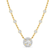 Diamond Bezel Necklace