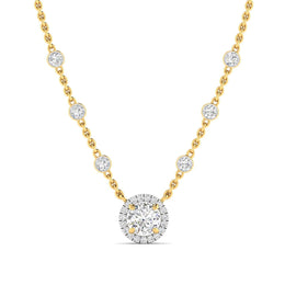 Diamond Bezel Necklace