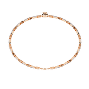 Diamond Bracelet in Yellow Gold with Floral Motif