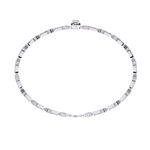 Diamond Bracelet in Yellow Gold with Floral Motif