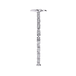 Diamond Chain Bracelet with Floral Motif